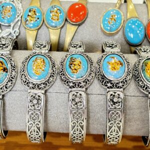 Handmade Vintage Floral Bangle