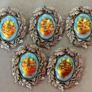 Handmade Enamel Scarf Ring